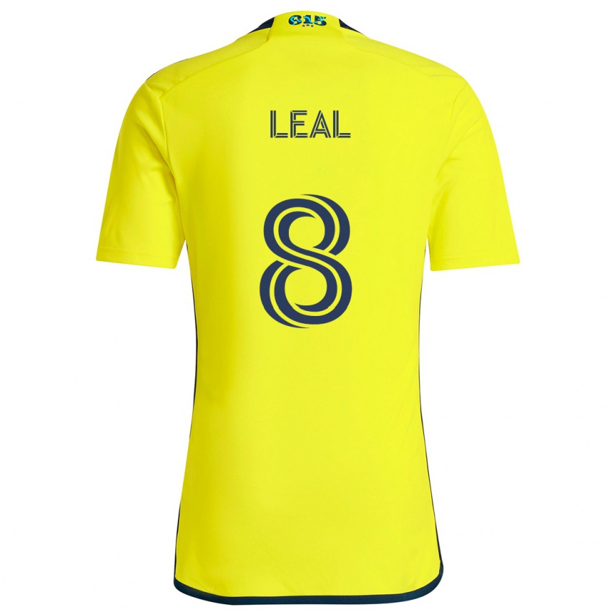 Niño Fútbol Camiseta Randall Leal #8 Amarillo Azul 1ª Equipación 2024/25 Perú