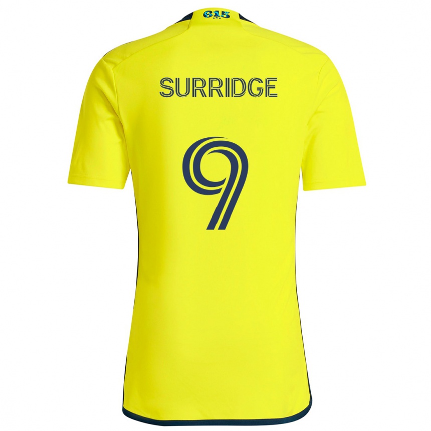 Niño Fútbol Camiseta Sam Surridge #9 Amarillo Azul 1ª Equipación 2024/25 Perú