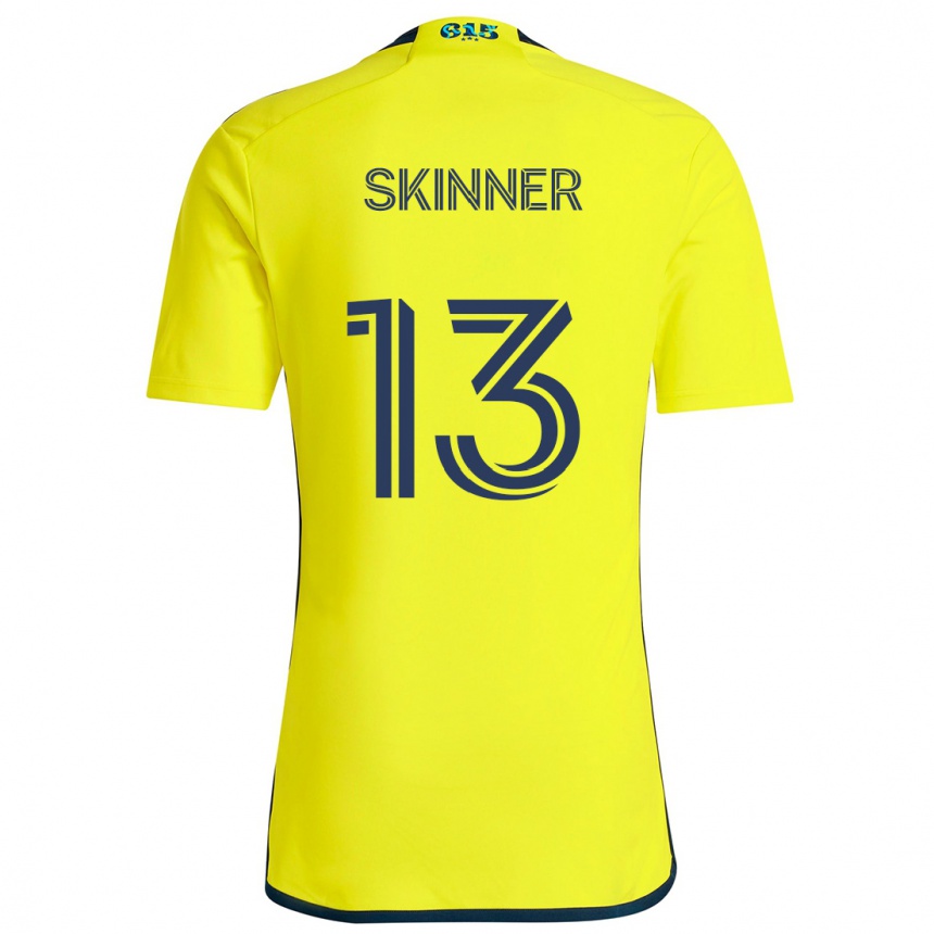 Niño Fútbol Camiseta Joey Skinner #13 Amarillo Azul 1ª Equipación 2024/25 Perú