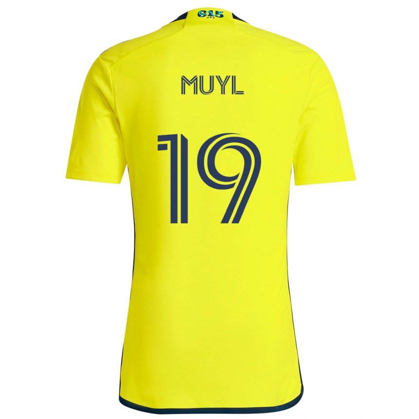 Niño Fútbol Camiseta Alex Muyl #19 Amarillo Azul 1ª Equipación 2024/25 Perú