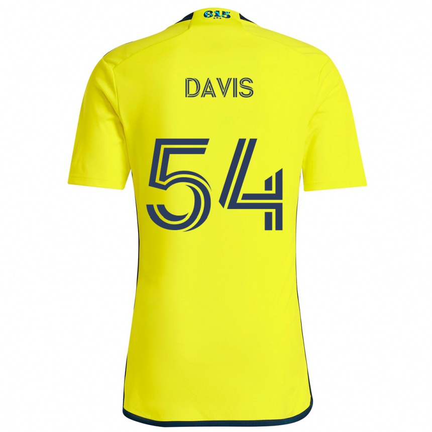 Niño Fútbol Camiseta Sean Davis #54 Amarillo Azul 1ª Equipación 2024/25 Perú