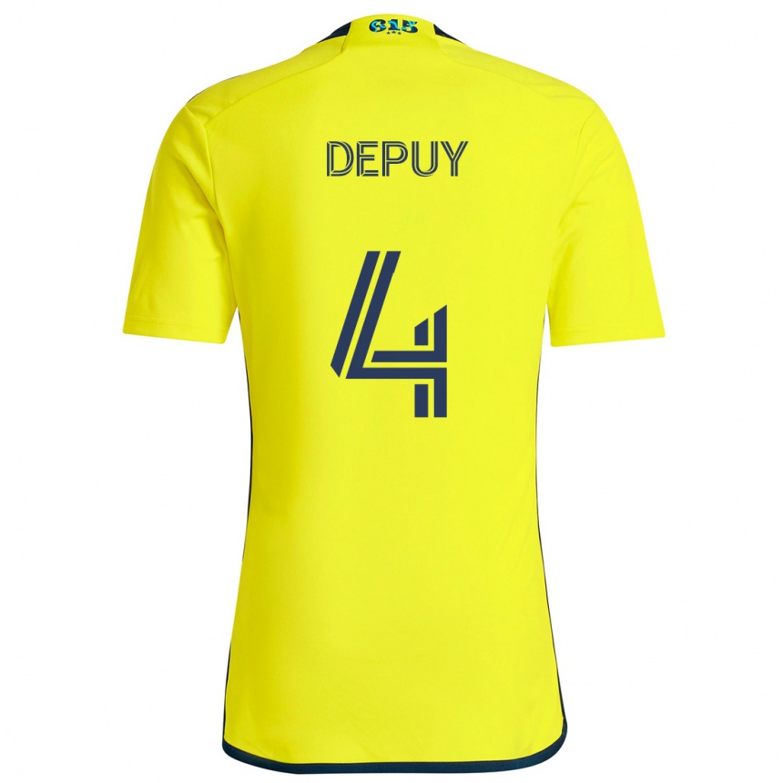 Niño Fútbol Camiseta Nick Depuy #4 Amarillo Azul 1ª Equipación 2024/25 Perú