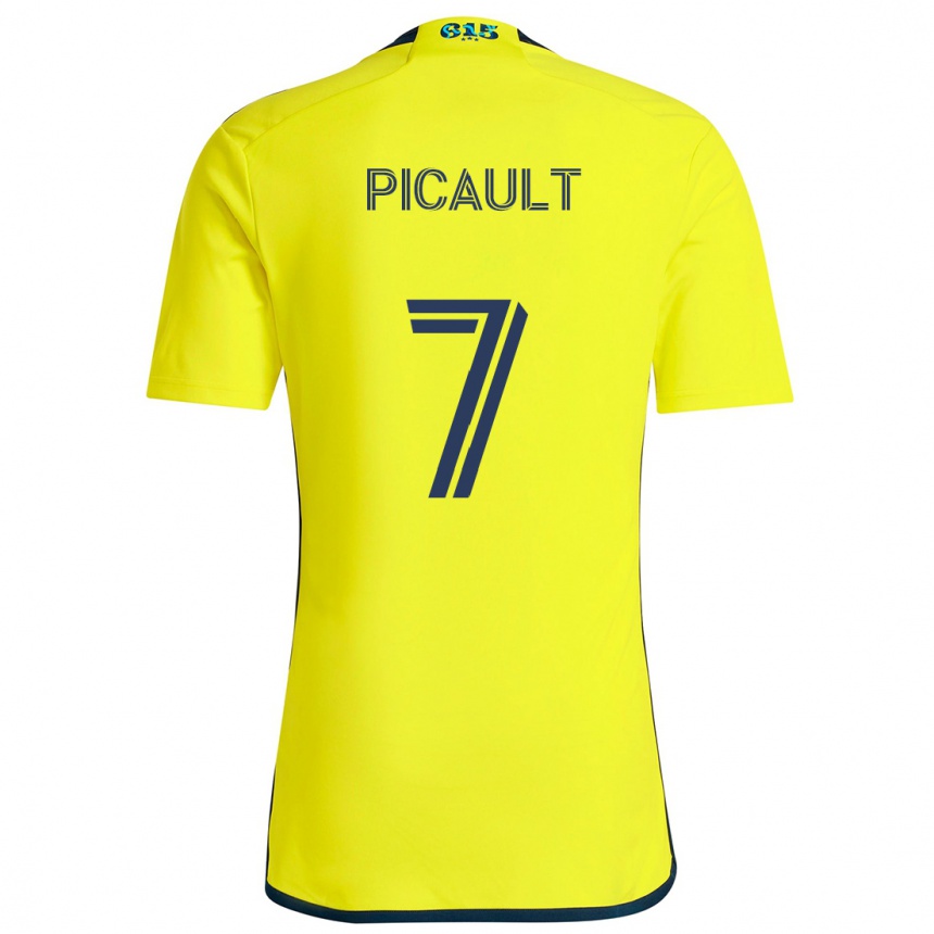 Niño Fútbol Camiseta Fafà Picault #7 Amarillo Azul 1ª Equipación 2024/25 Perú