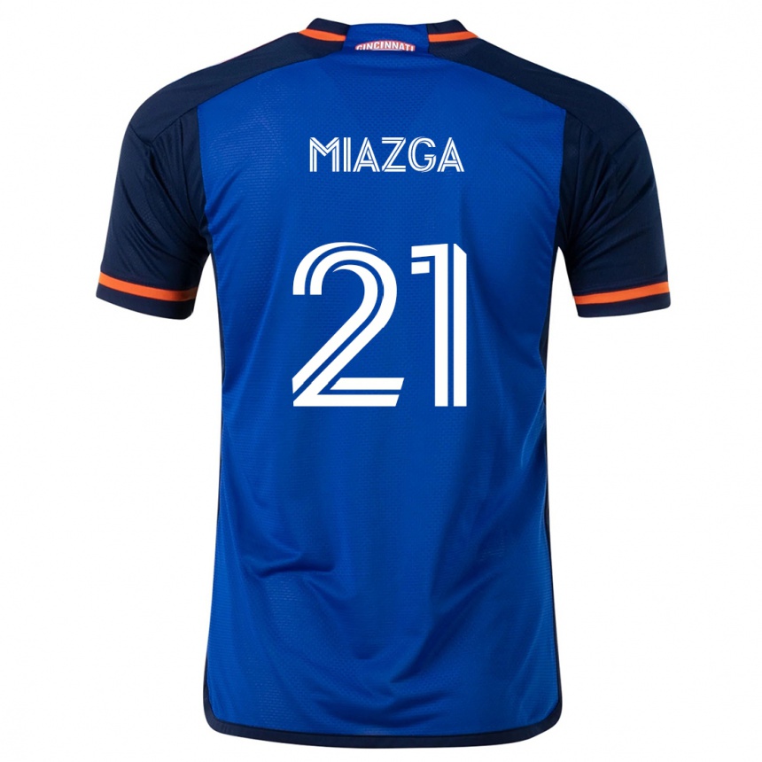 Niño Fútbol Camiseta Matt Miazga #21 Azul Blanco 1ª Equipación 2024/25 Perú