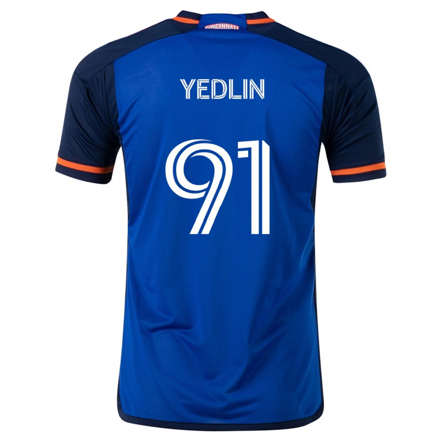 Niño Fútbol Camiseta Deandre Yedlin #91 Azul Blanco 1ª Equipación 2024/25 Perú