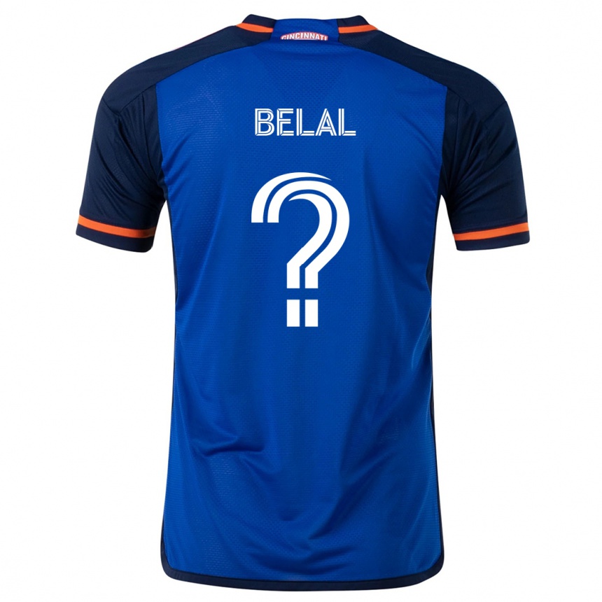 Niño Fútbol Camiseta Ryan Belal #0 Azul Blanco 1ª Equipación 2024/25 Perú