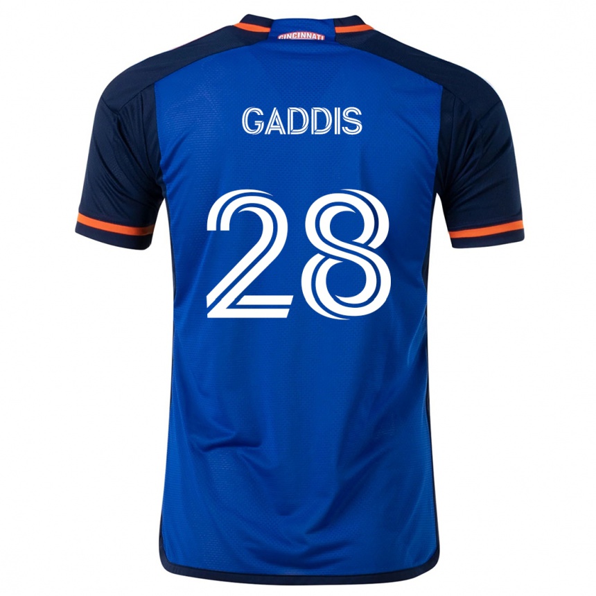 Niño Fútbol Camiseta Raymon Gaddis #28 Azul Blanco 1ª Equipación 2024/25 Perú