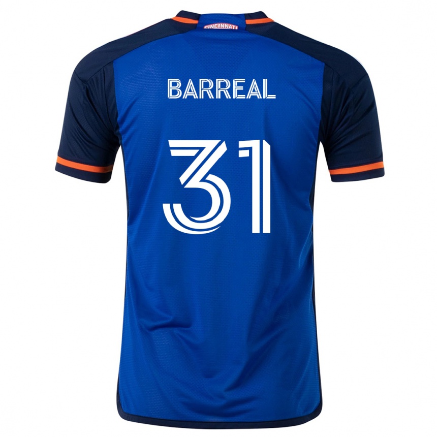 Niño Fútbol Camiseta Álvaro Barreal #31 Azul Blanco 1ª Equipación 2024/25 Perú