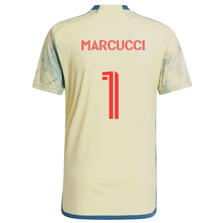 Niño Fútbol Camiseta Aj Marcucci #1 Amarillo Rojo Azul 1ª Equipación 2024/25 Perú