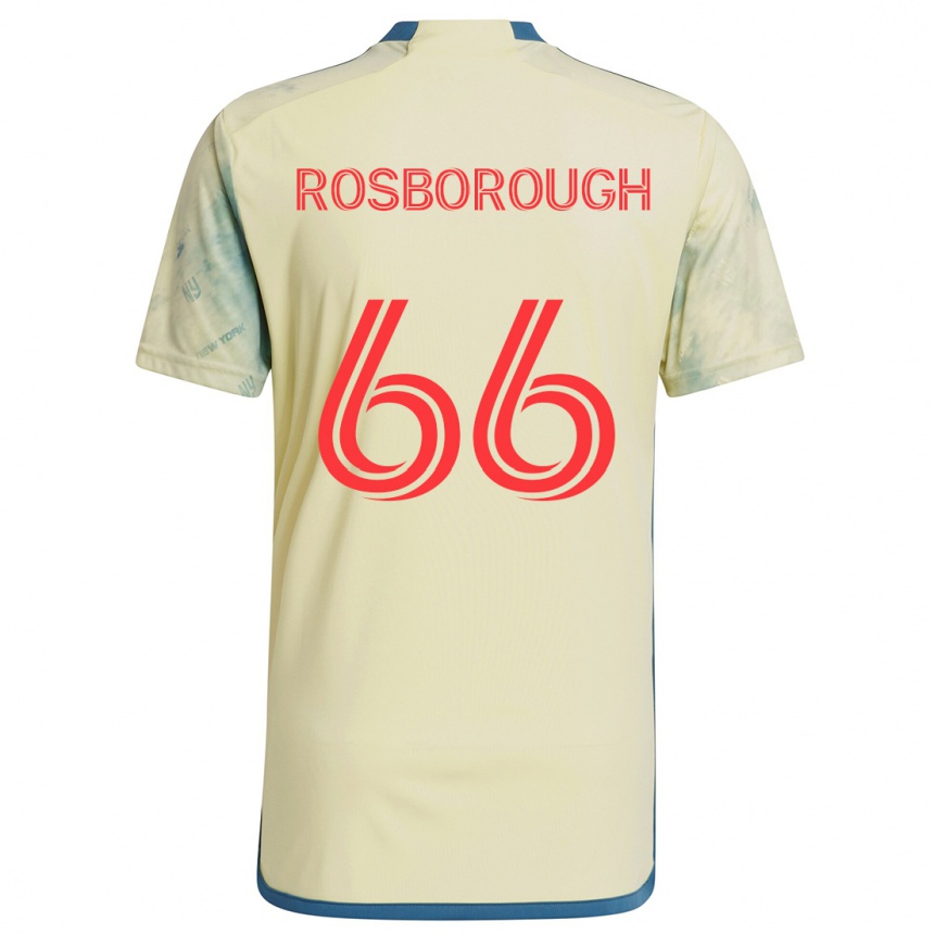 Niño Fútbol Camiseta Tanner Rosborough #66 Amarillo Rojo Azul 1ª Equipación 2024/25 Perú