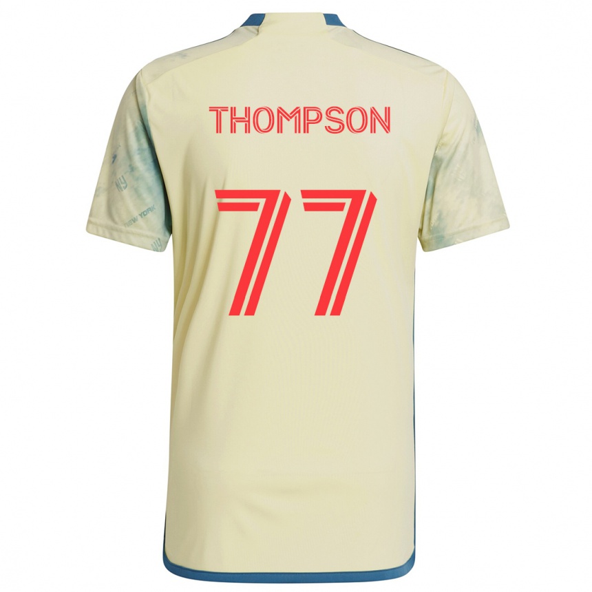 Niño Fútbol Camiseta Amos Shapiro-Thompson #77 Amarillo Rojo Azul 1ª Equipación 2024/25 Perú