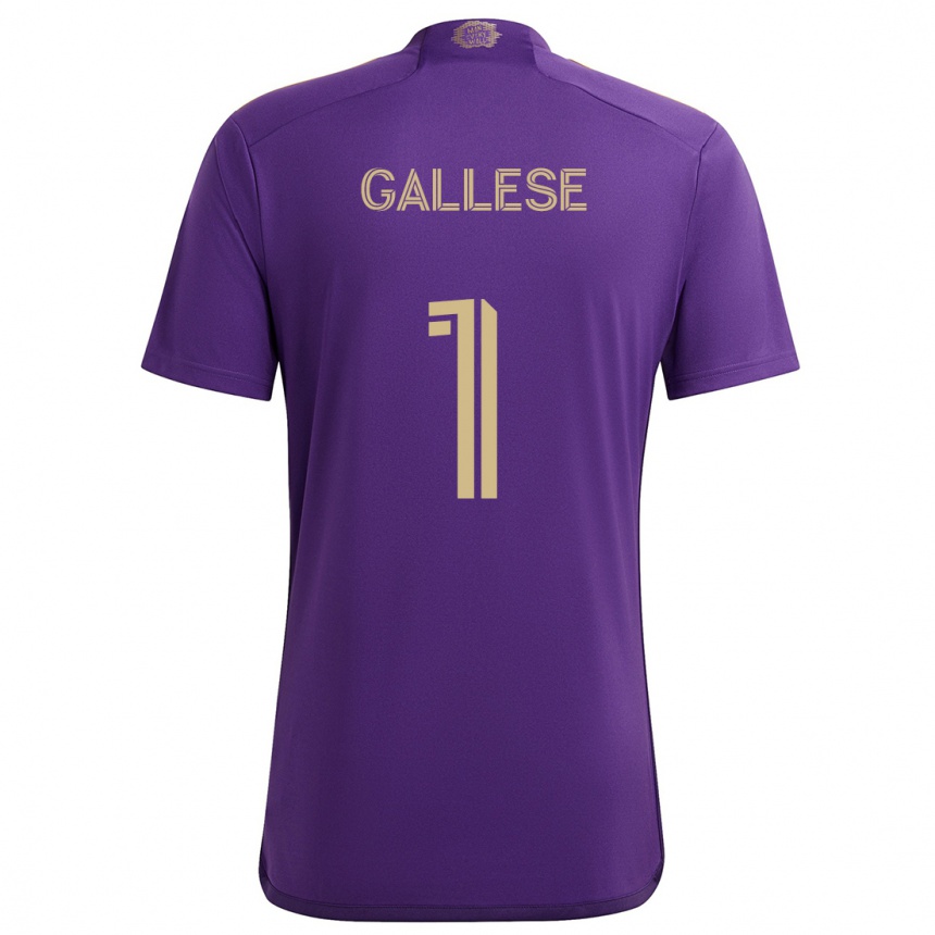 Niño Fútbol Camiseta Pedro Gallese #1 Púrpura Amarillo 1ª Equipación 2024/25 Perú