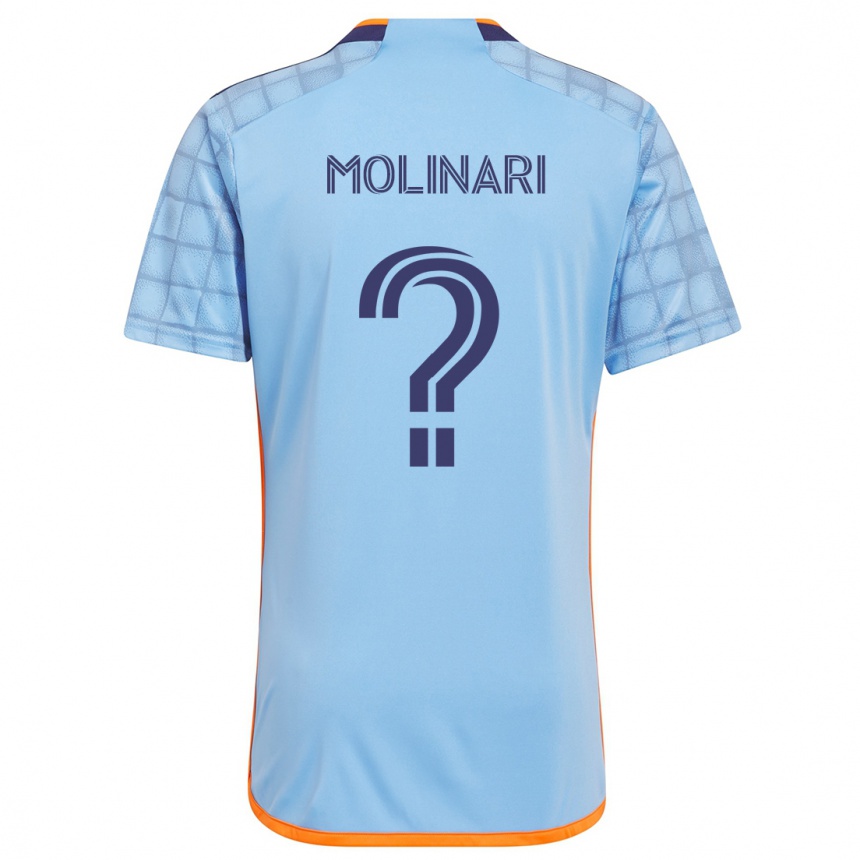 Niño Fútbol Camiseta Peter Molinari #0 Azul Naranja 1ª Equipación 2024/25 Perú