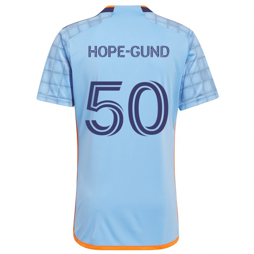 Niño Fútbol Camiseta Kofi Hope-Gund #50 Azul Naranja 1ª Equipación 2024/25 Perú