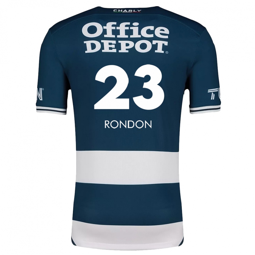 Niño Fútbol Camiseta Salomón Rondón #23 Azul Blanco 1ª Equipación 2024/25 Perú