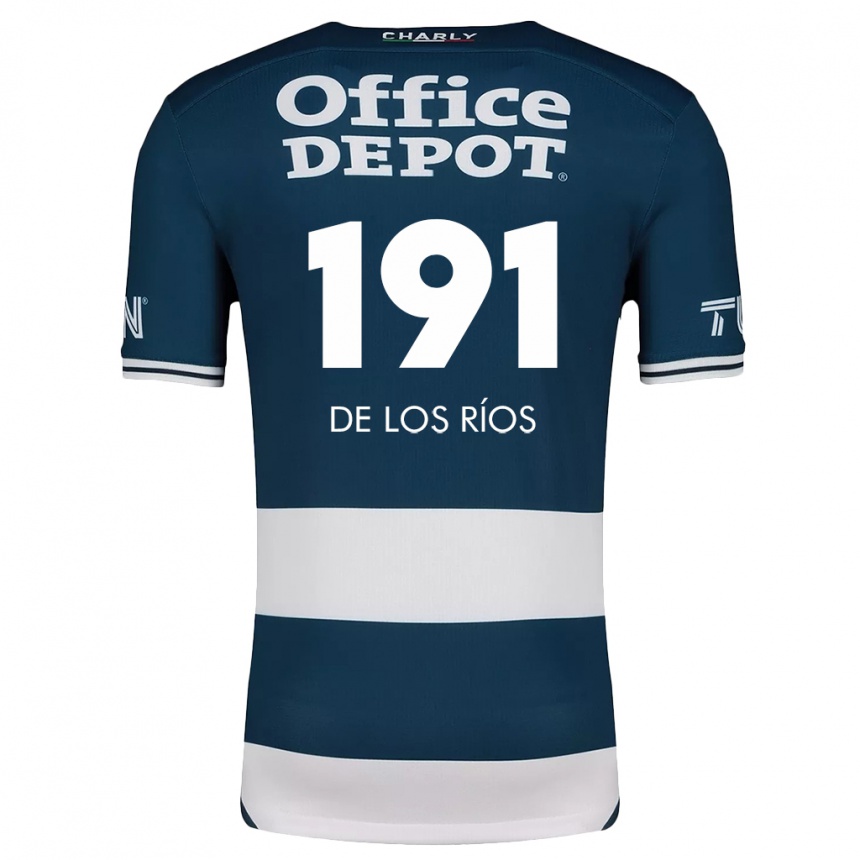 Niño Fútbol Camiseta Sergio De Los Ríos #191 Azul Blanco 1ª Equipación 2024/25 Perú