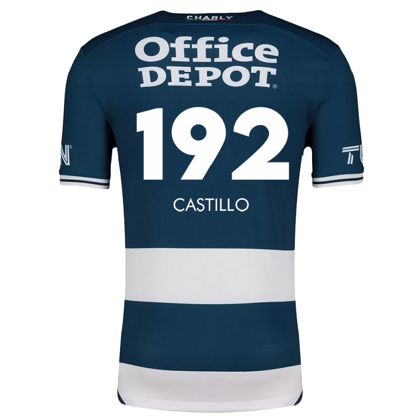 Niño Fútbol Camiseta José Castillo #192 Azul Blanco 1ª Equipación 2024/25 Perú