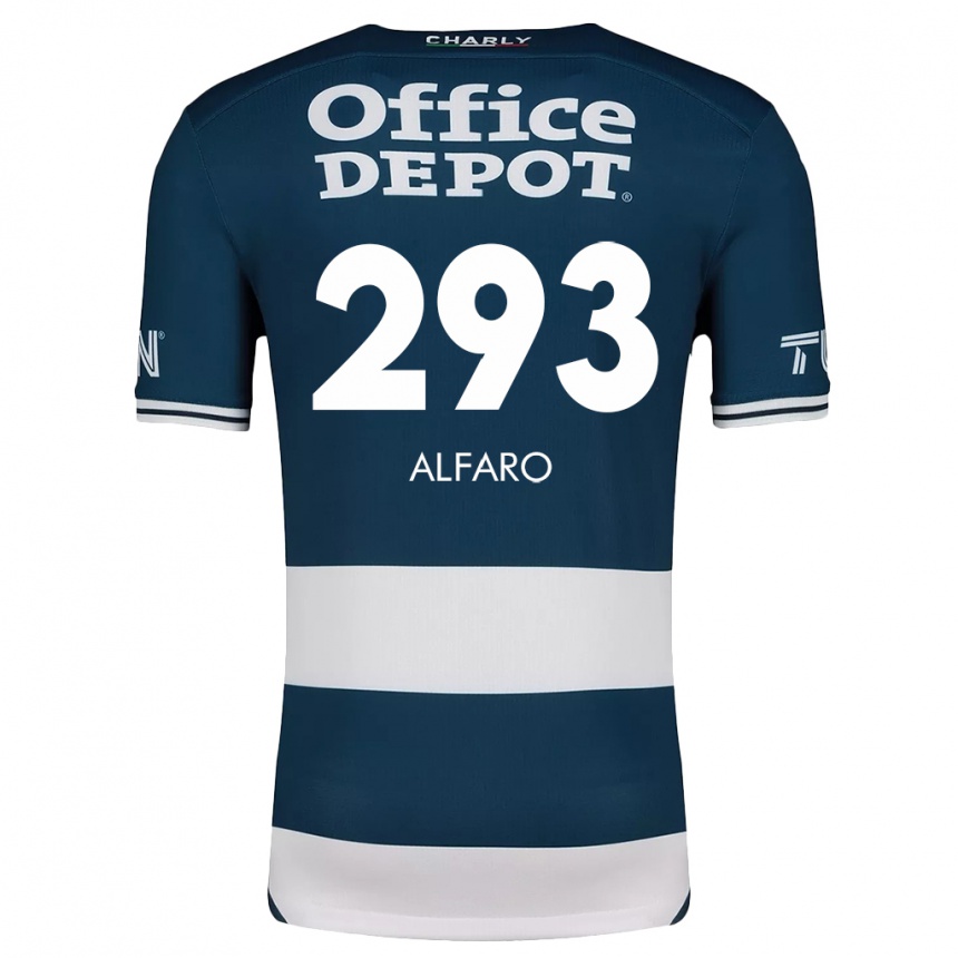 Niño Fútbol Camiseta Cristóbal Alfaro #293 Azul Blanco 1ª Equipación 2024/25 Perú