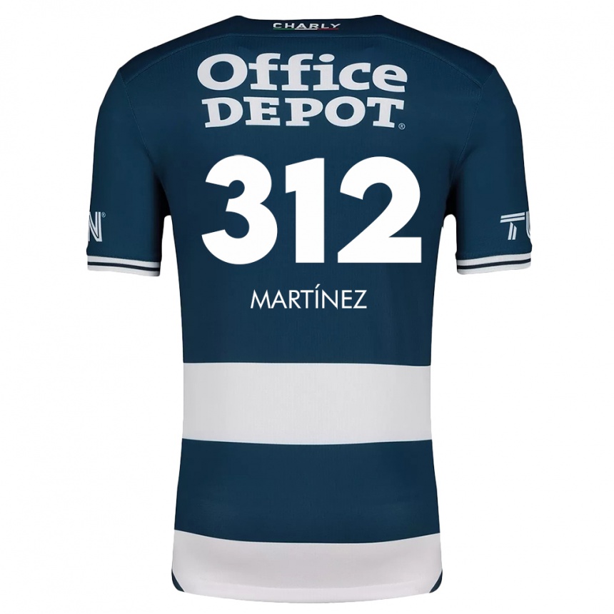 Niño Fútbol Camiseta Ulises Martínez #312 Azul Blanco 1ª Equipación 2024/25 Perú