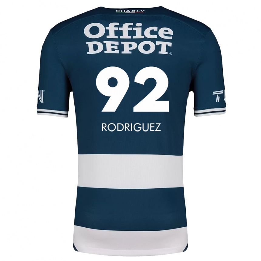 Niño Fútbol Camiseta Sergio Rodríguez #92 Azul Blanco 1ª Equipación 2024/25 Perú