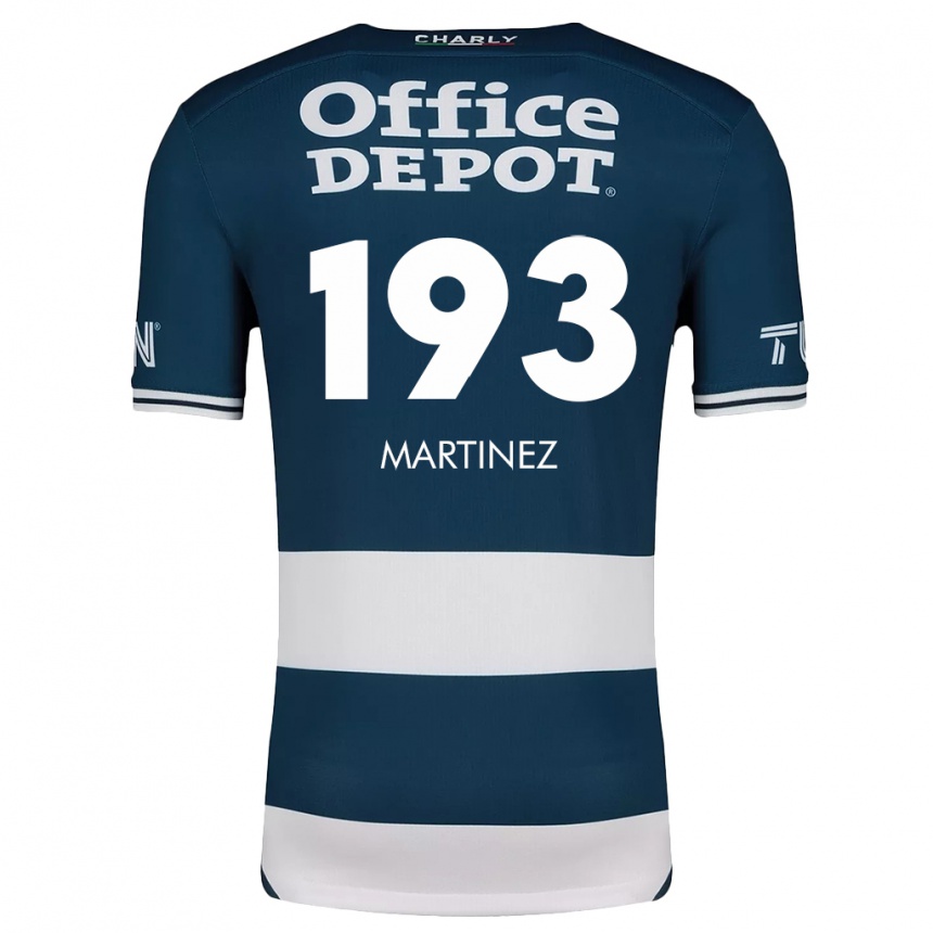 Niño Fútbol Camiseta Pedro Martínez #193 Azul Blanco 1ª Equipación 2024/25 Perú