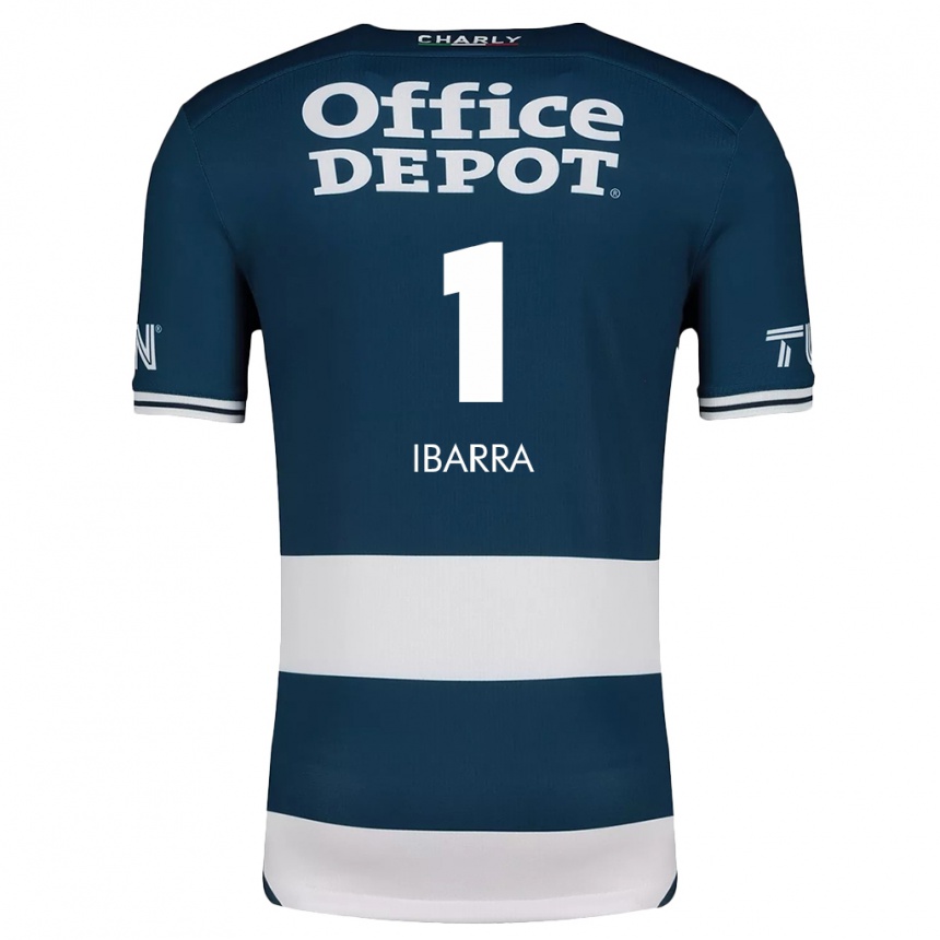 Niño Fútbol Camiseta Fabiola Ibarra #1 Azul Blanco 1ª Equipación 2024/25 Perú