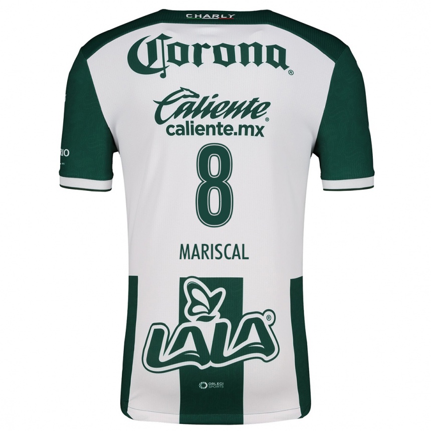 Niño Fútbol Camiseta Salvador Mariscal #8 Verde Blanco 1ª Equipación 2024/25 Perú