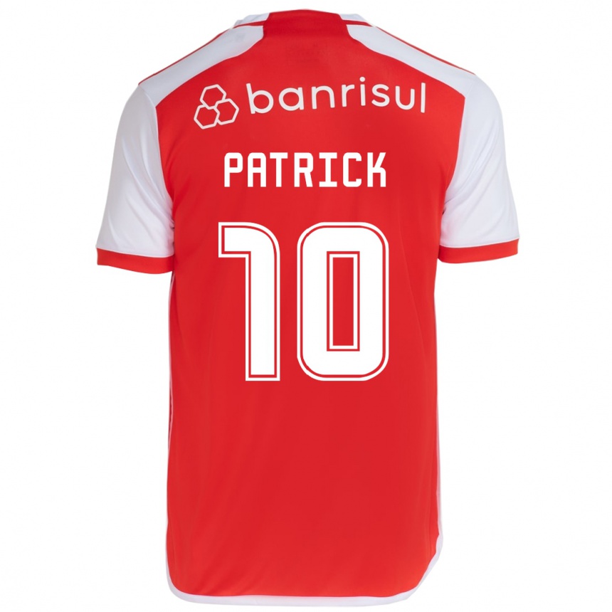 Niño Fútbol Camiseta Alan Patrick #10 Rojo Blanco 1ª Equipación 2024/25 Perú