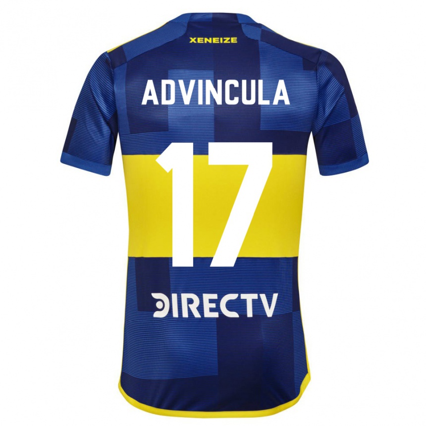 Niño Fútbol Camiseta Luis Advincula #17 Azul Amarillo 1ª Equipación 2024/25 Perú