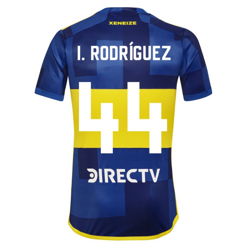 Niño Fútbol Camiseta Ignacio Rodríguez #44 Azul Amarillo 1ª Equipación 2024/25 Perú