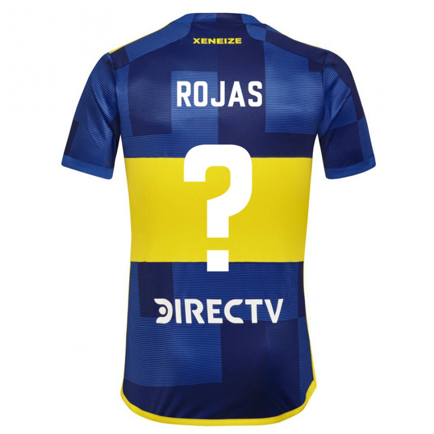 Niño Fútbol Camiseta Ignacio Rojas #0 Azul Amarillo 1ª Equipación 2024/25 Perú