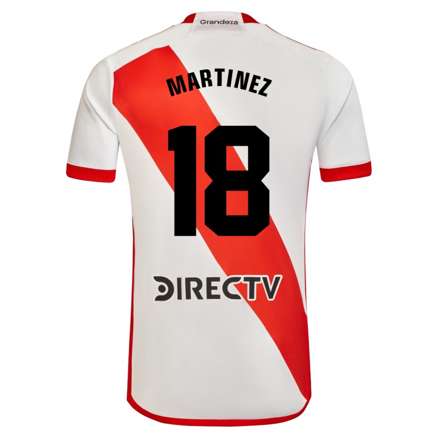 Niño Fútbol Camiseta Pity Martínez #18 Blanco Rojo 1ª Equipación 2024/25 Perú