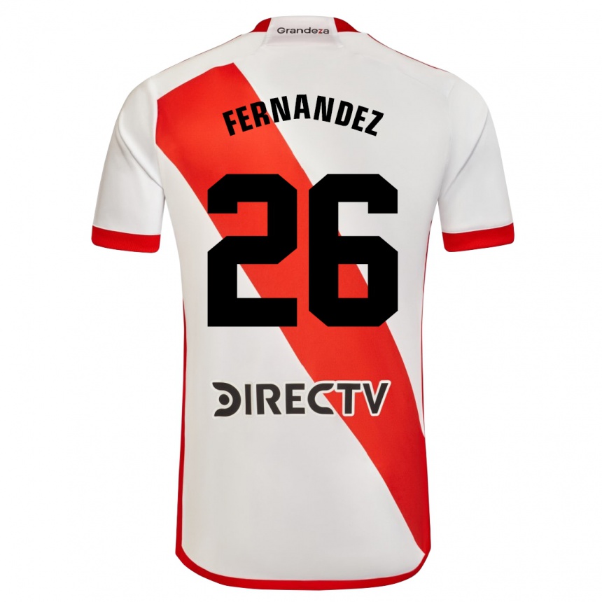 Niño Fútbol Camiseta Nacho Fernández #26 Blanco Rojo 1ª Equipación 2024/25 Perú