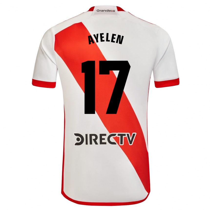 Niño Fútbol Camiseta Stephanie Ayelén Melgarejo #17 Blanco Rojo 1ª Equipación 2024/25 Perú