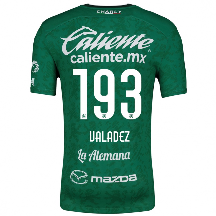 Niño Fútbol Camiseta Luis Valadez #193 Verde Blanco 1ª Equipación 2024/25 Perú