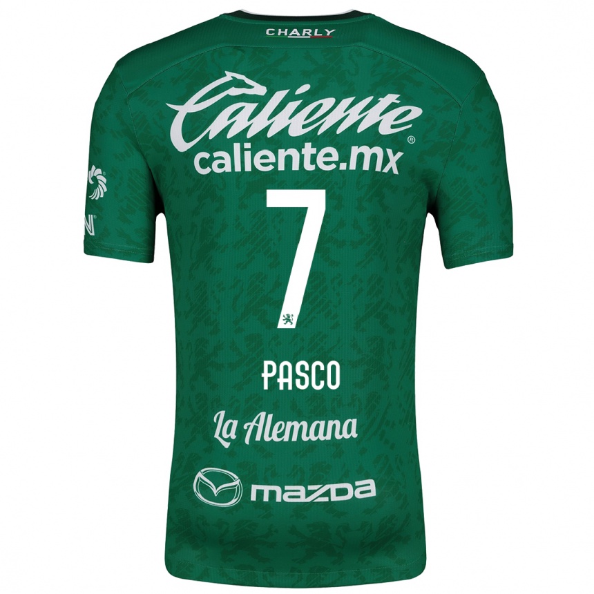 Niño Fútbol Camiseta Madeleine Pasco #7 Verde Blanco 1ª Equipación 2024/25 Perú