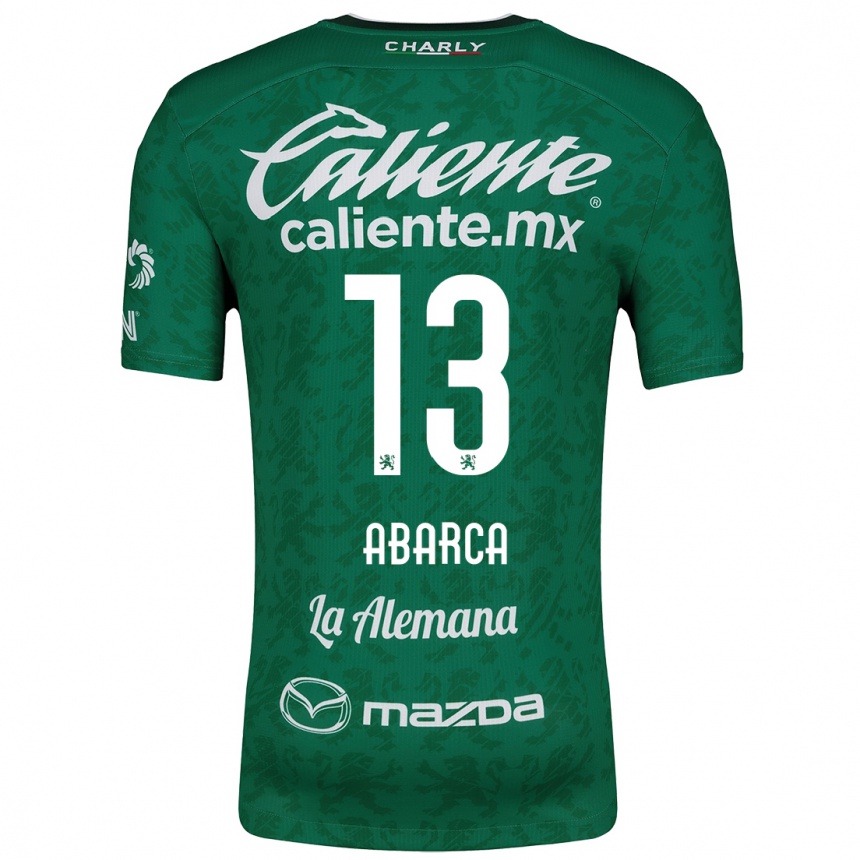 Niño Fútbol Camiseta Vidalia Abarca #13 Verde Blanco 1ª Equipación 2024/25 Perú