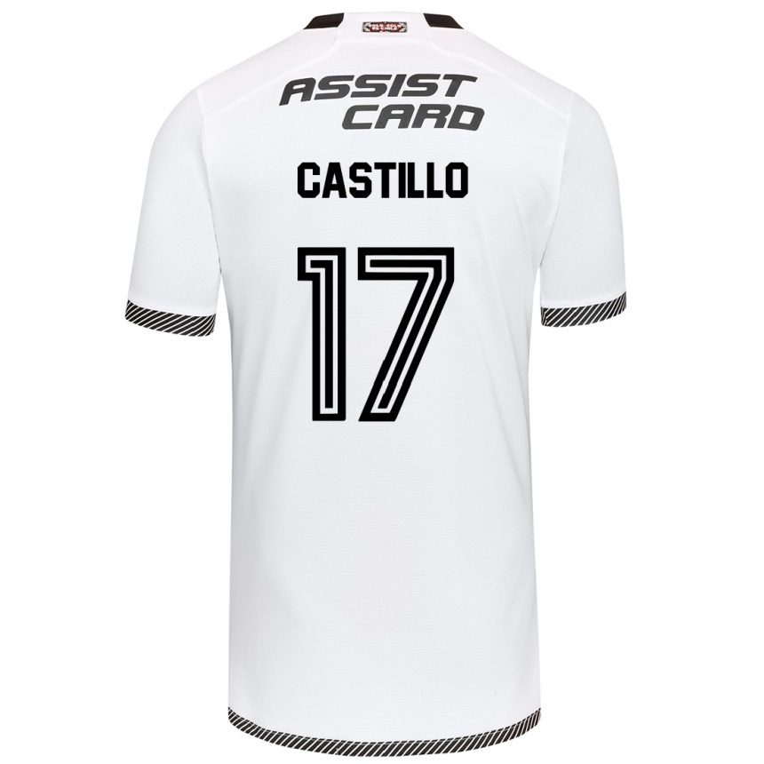 Niño Fútbol Camiseta Fabián Castillo #17 Blanco Negro 1ª Equipación 2024/25 Perú