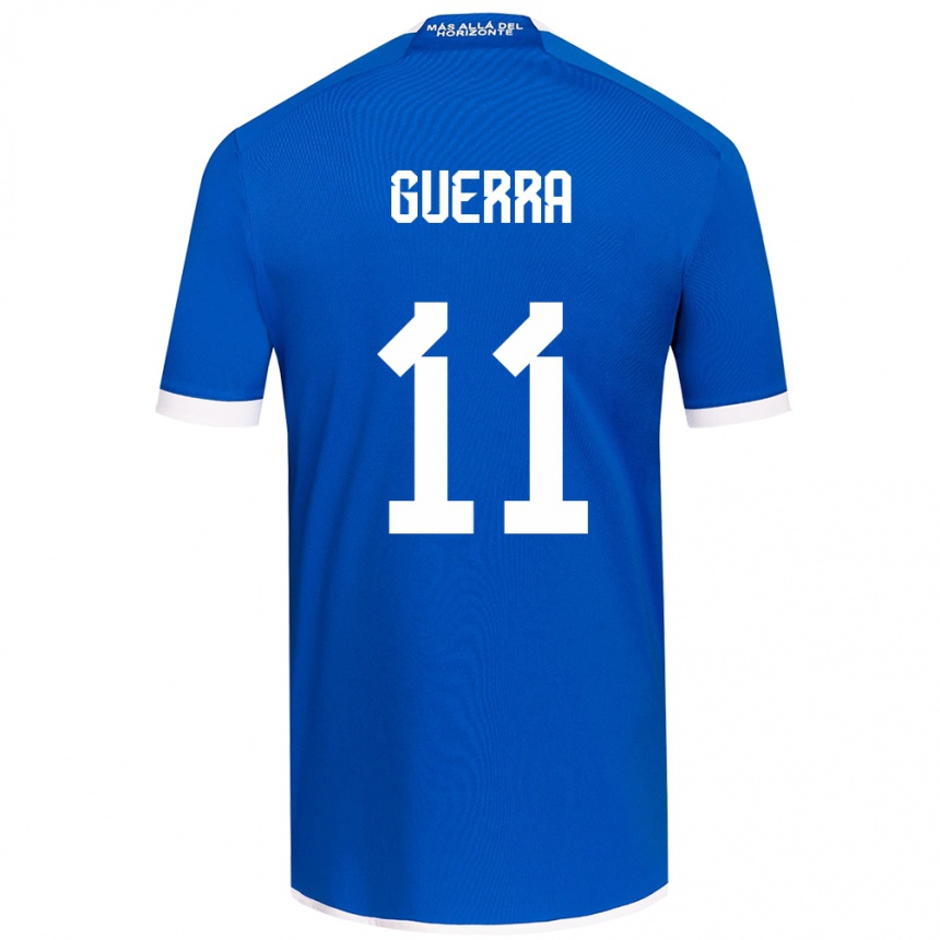 Niño Fútbol Camiseta Nicolás Guerra #11 Azul Blanco 1ª Equipación 2024/25 Perú