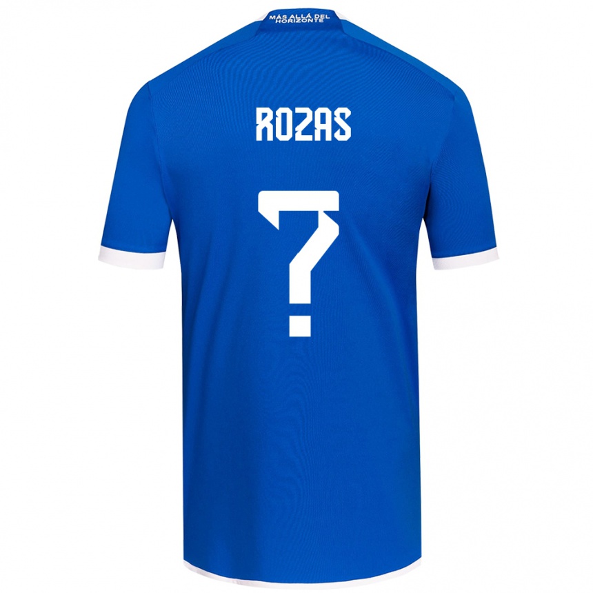 Niño Fútbol Camiseta Sergio Rozas #0 Azul Blanco 1ª Equipación 2024/25 Perú