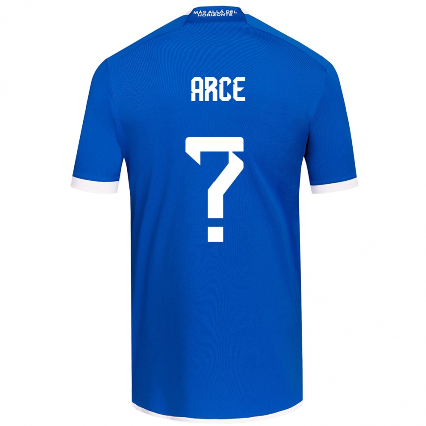 Niño Fútbol Camiseta Agustín Arce #0 Azul Blanco 1ª Equipación 2024/25 Perú