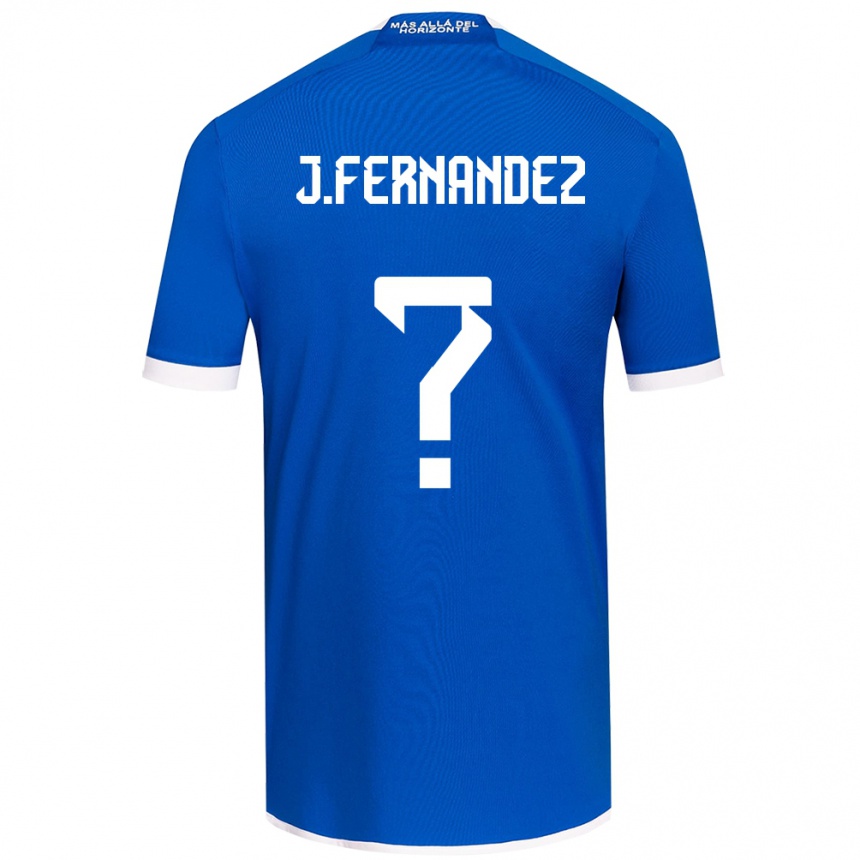 Niño Fútbol Camiseta José Matías Fernández #0 Azul Blanco 1ª Equipación 2024/25 Perú