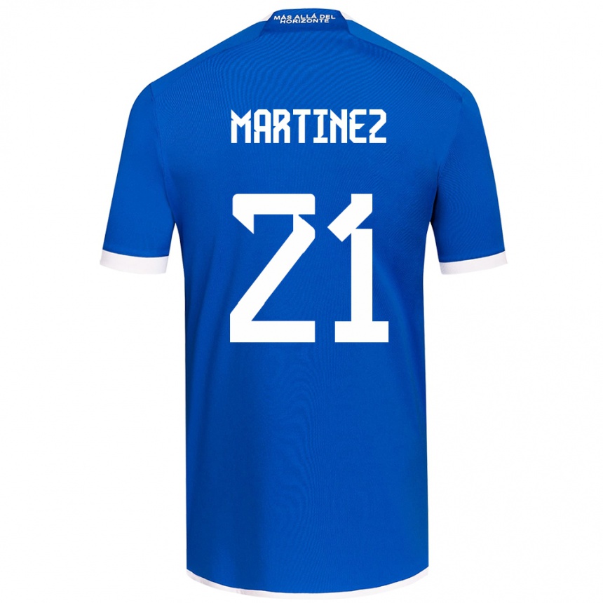 Niño Fútbol Camiseta Maria Martínez #21 Azul Blanco 1ª Equipación 2024/25 Perú