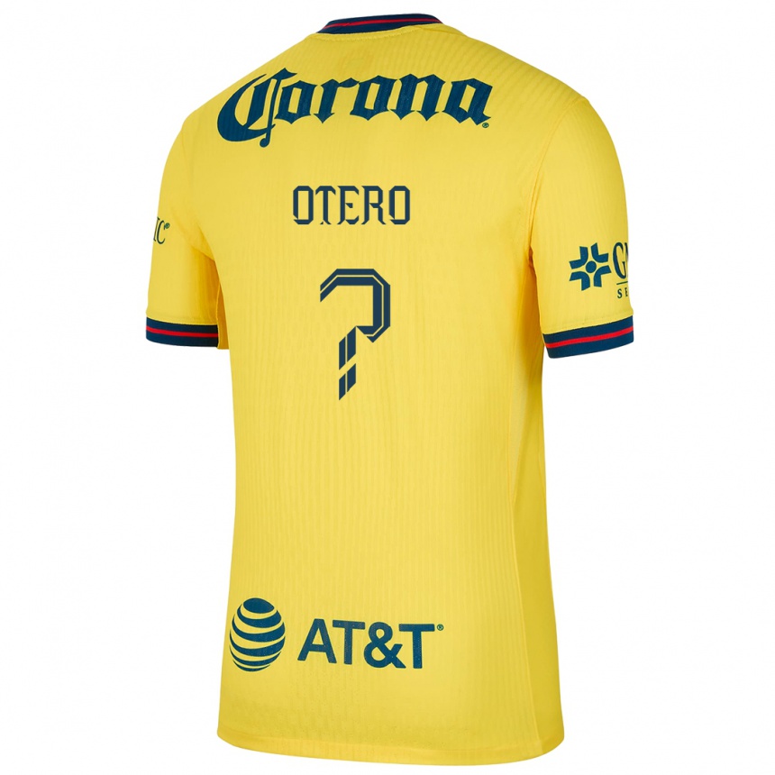 Niño Fútbol Camiseta Juan Otero #0 Amarillo Azul 1ª Equipación 2024/25 Perú