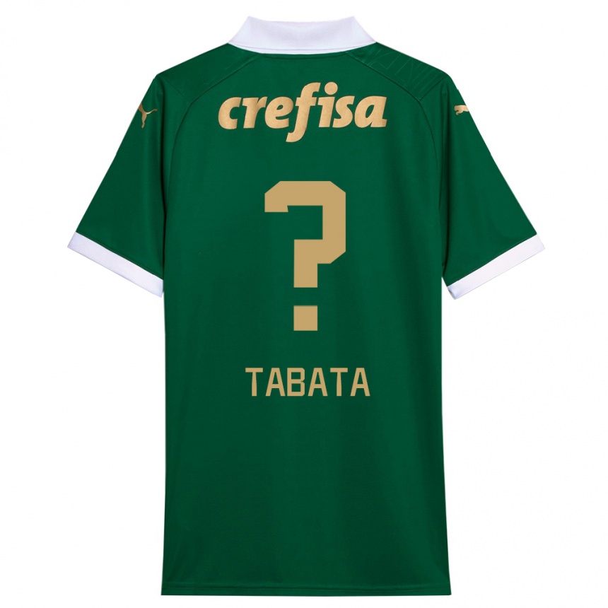 Niño Fútbol Camiseta Bruno Tabata #0 Verde Blanco 1ª Equipación 2024/25 Perú