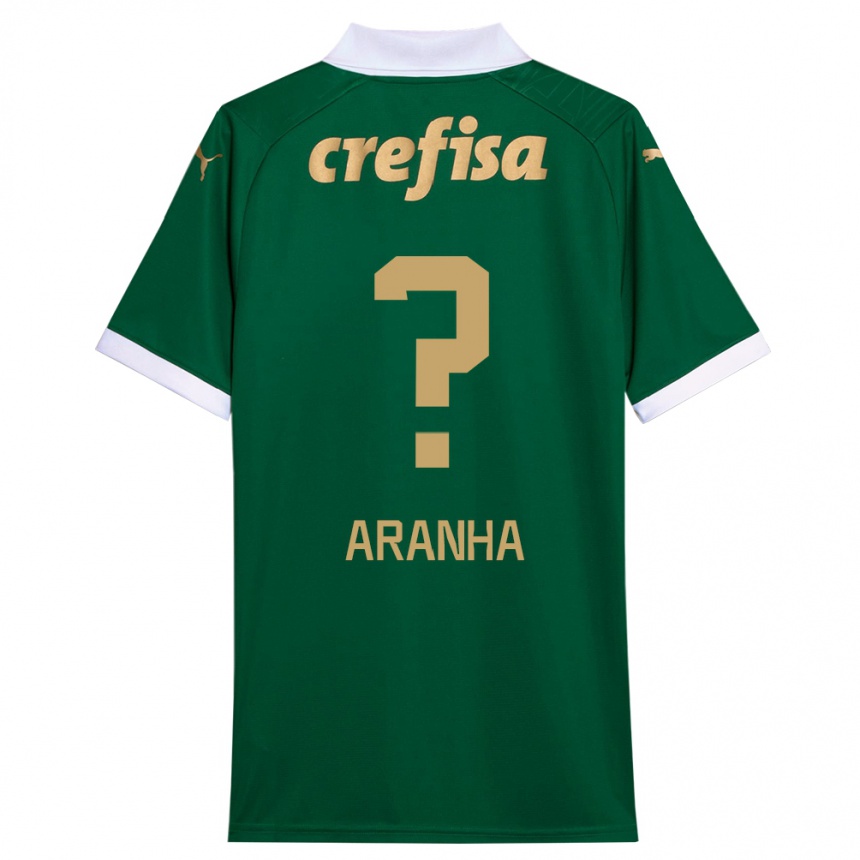 Niño Fútbol Camiseta Aranha #0 Verde Blanco 1ª Equipación 2024/25 Perú