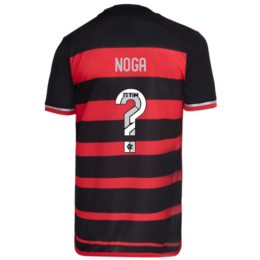 Niño Fútbol Camiseta Gabriel Noga #0 Negro Rojo 1ª Equipación 2024/25 Perú