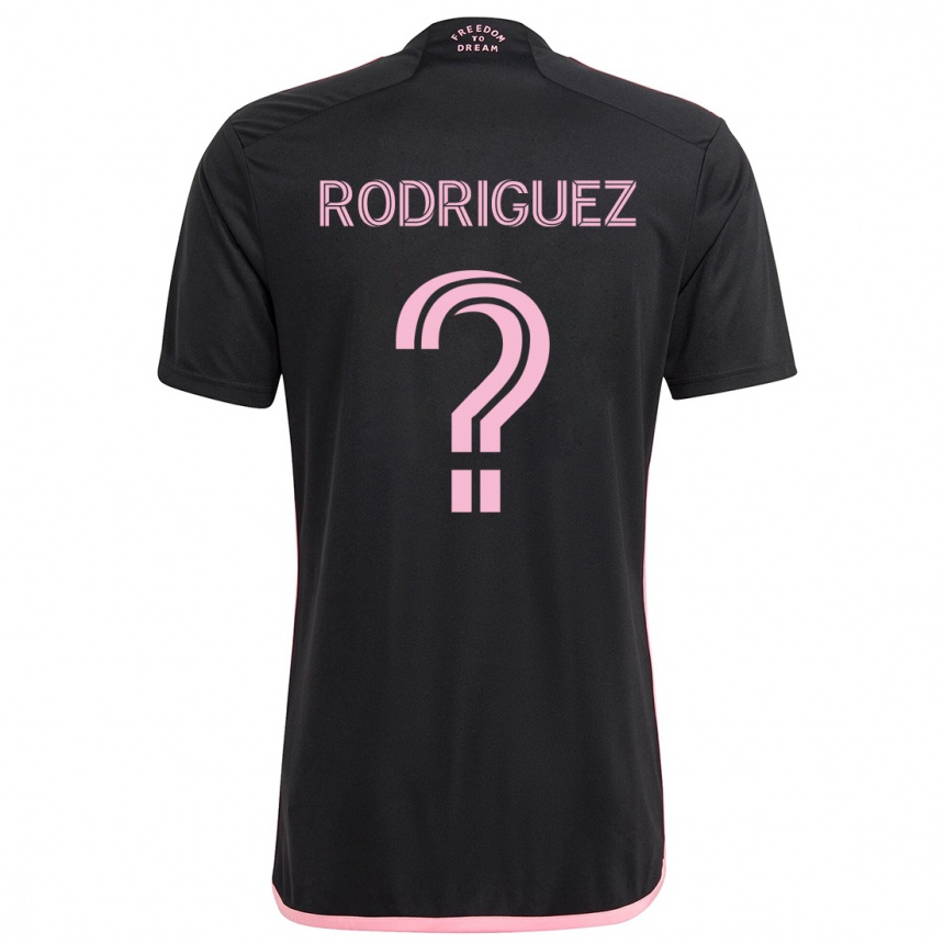 Niño Fútbol Camiseta Emerson Rodríguez #0 Negro 2ª Equipación 2024/25 Perú