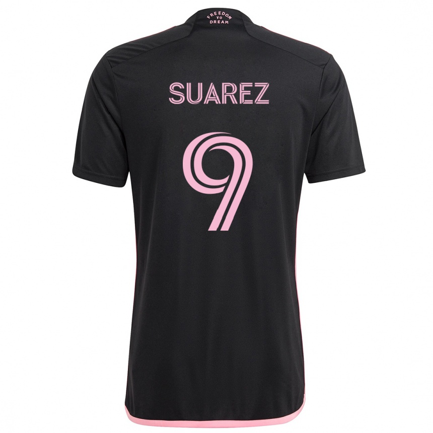 Niño Fútbol Camiseta Luis Suárez #9 Negro 2ª Equipación 2024/25 Perú