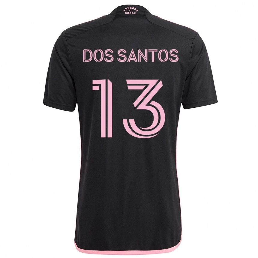 Niño Fútbol Camiseta Cj Dos Santos #13 Negro 2ª Equipación 2024/25 Perú